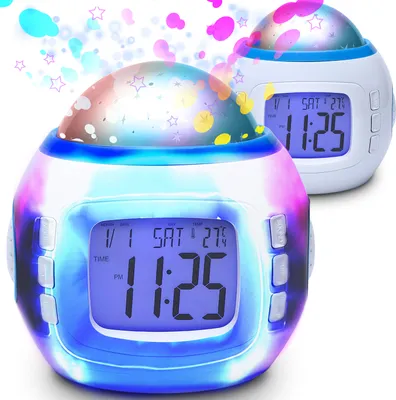 Produktbild von Wecker LED Sternenhimmel Projektor Nachtlicht Sternennachtlicht Projektionslampe Sternenprojektor für Schlafzimmer Party Kinderzimmer USB Retoo