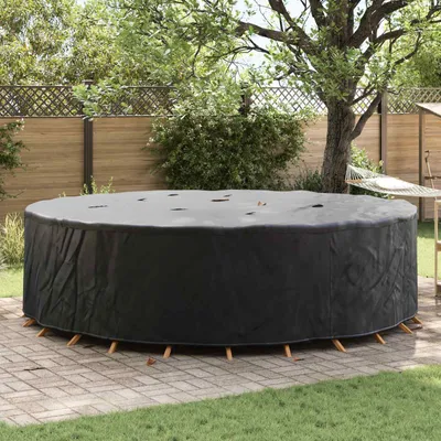 Produktbild von "Schlussverkauf" Gartenmöbelabdeckung Schwarz - UV-beständige Materialien - 320x320x85 cm 420D-Gewebe C9955
