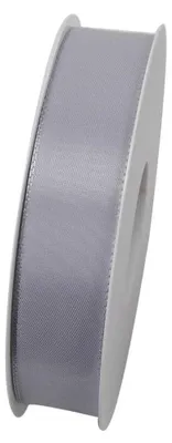 Produktbild von Taftband, Schleifenband mit Webkante 25mm grau (1m=0,16EUR) 50m Rolle Goldina