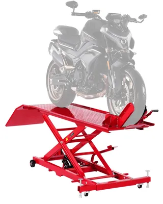 Produktbild von Hydraulischer Motorheber – Motorhebegerät – Motorbock – Motorständer – Motorwagen – Tragfähigkeit: 454 kg