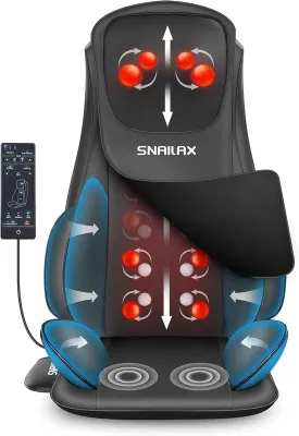 Productafbeelding van Famanu Shiatsu massagekussen met warmte en compressie - Volledig massageapparaat voor rug, nek en schouders