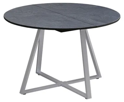 Produktbild von Esstisch Vicco Loyd Anthrazit/Grau 120 x 120 cm ausziehbar, Model 59379