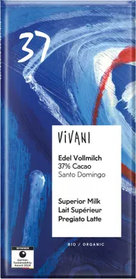 Immagine prodotto di Latte intero Noble - 37% cacao 100g