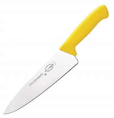 Kochmesser 21 cm, gelb, rostfreier Stahl, Kunststoffgriff, 1 Stück