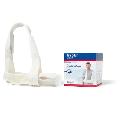Produktbild von Schulterbandage Tricodur Gilchrist>>>>Farbe: weiß Gr. XXL