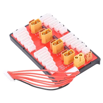 Zdjęcie produktu dla Równoległa płytka ładująca, równoległa płytka ładująca XT60 + XT30, równoległa płytka ładująca RC, równoległa płytka ładująca 4 pakiety, równoległa płytka ładująca PG, równoległa płytka ładująca do akumulatora Lipo