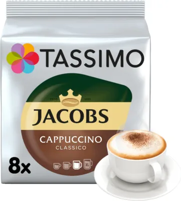 Produktbild von Tassimo Jacobs Cappuccino Classico einzigartiges Verwöhnaroma 260g