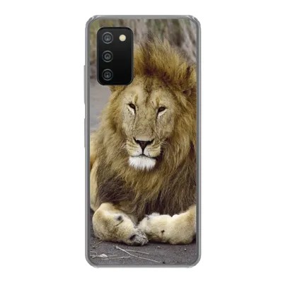 Produktbild von MuchoWow® Handyhülle Schutzhülle Hülle für Samsung Galaxy A03s Löwe - Afrika - Tier Silikon Softcase Handy Hülle - Schutz