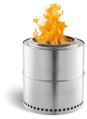 Produktbild von BURNHARD® Feuerschale Edelstahl 36 cm, raucharm, inkl. Transporttasche