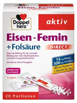 Produktbild von Doppelherz Eisen-Femin direct, 20 St PEL