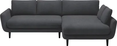 Produktbild von DOMO-HOME Narożnik z funkcją spania SOLANO - Elegancki skandynawski narożnik 260x167cm| Skrzynia na pościel i drewniane nóżki dla wygody i stylu | Wysokiej jakości materiały | Kolor szary | Prawo