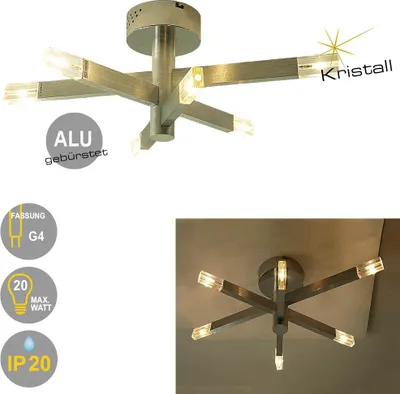 Produktbild von Moderne Deckenleuchte LOUIS 6-flammig