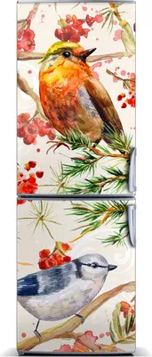 Produktbild von Tulup Kühlschrankdekoration - Magnetmatte - 60 cm x 180 cm - Magnet auf dem Kühlschrank - Vögel Und Blumen