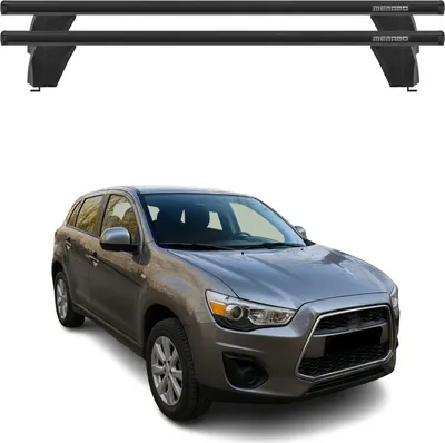 Produktbild von Menabo Dachträger für Mitsubishi Outlander Sport 2010-2015 75kg Alu Schwarz 2x