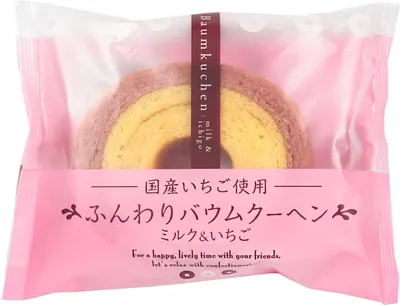 Produktbild von Taiyo Japan Baumkuchen Milch&Erdbeere  75g
