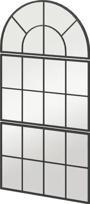 Zdjęcie produktu dla Lustro ścienne HOMCOM 76 x 53 cm Lustro z metalową ramą Dekoracyjne lustro wiszące Lustro łazienkowe do sypialni, łazienki, salonu, korytarza, czarne