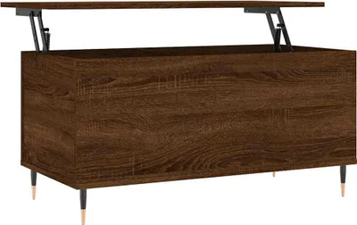 Obrázek produktu pro vidaXL Konferenční stolek Brown Oak Optics 90x44,5x45 cm Dřevěný materiál