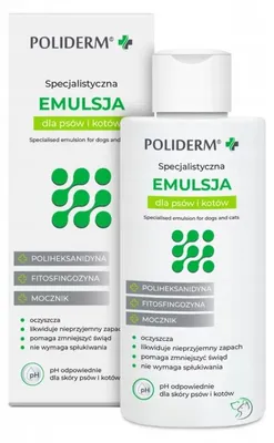 Image de JM SANTE Poliderm - émulsion pour la peau prédisposée aux inflammations pour chiens et chats – 140 ml