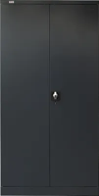Produktbild von Stahlschrank Omsk anthrazit Aktenschrank Stahl Universalschrank Metallschrank Büroschrank Werkstattschrank Flügeltürenschrank abschließbar Garderobenschrank Werkzeugsschrank Lagerschrank Lager Werkstatt Büro Ausstattung Flügeltüren Metall Stahl Spint Mehrzweckschrank