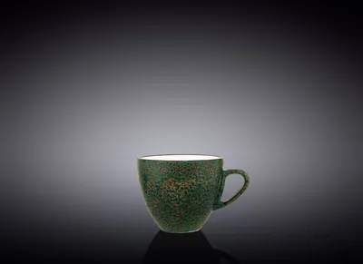 Image de Tasse en porcelaine verte, 75 ml, marque Wilmax