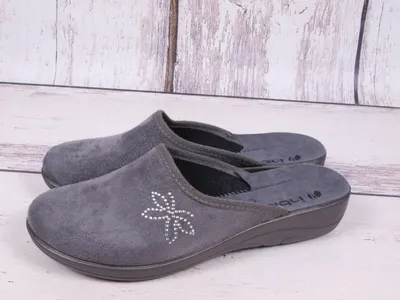 Produktbild von INBLU Damen Hausschuhe bequeme Schmetterling Grau 41