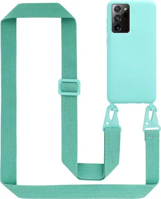 Obrázek produktu pro Cadorabo Ochranné pouzdro pro Samsung Galaxy NOTE 20 PLUS Case v tyrkysové barvě Pouzdro na mobilní telefon s řetízkem Délka nastavitelného popruhu na šňůru