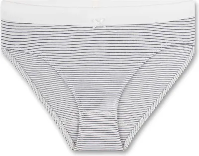 Produktbild von Sanetta Mädchen Rioslip - Slip, Unterhose, Streifen Beige/Dunkelblau 140