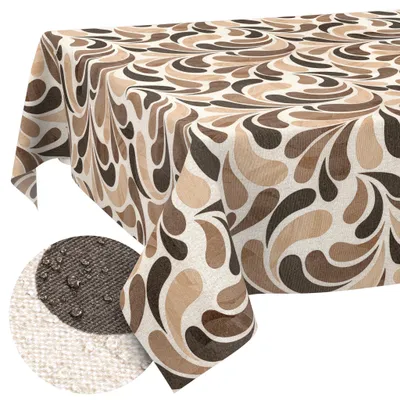 Immagine prodotto di Tovaglia lavabile, color beige, dimensioni 220 x 140 cm, idrorepellente