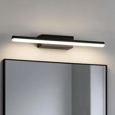Produktbild von Zeitgenössische Wandleuchte Reflexion Metall Schwarz Led 11W 3000K Ip44