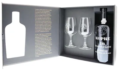 Produktbild von Kopke 20 Jahre - Tawny Port - Porto - Geschenkset mit 2 Gläsern
