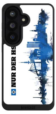 Produktbild von NIVOCASE Handyhülle für Samsung Galaxy S26  Hülle NIVOpure Case Schwarz Bundesliga HSV Offizielles Lizenzprodukt