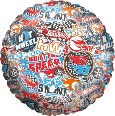 Produktbild von Hot Wheels Folienballon ø45cm blau 3 Heliumballon Autos für Kinder Geburtstag