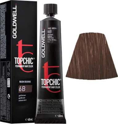 Produktbild von Goldwell Topchic The Browns, Braun, 6B, Gold Brown, Unisex, 60 ml, Alle Haare