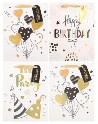 Zdjęcie produktu dla Torba prezentowa A5 Party mix wzorów 18 x 23 x 10 cm