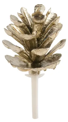 Productafbeelding van Goudkleurige decoratieve denappels voor kerst, goudkleurig, 4 cm - universele maat