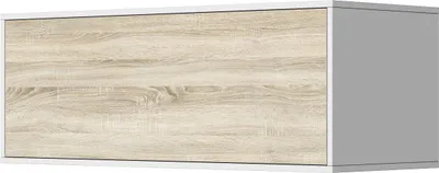 Produktbild von SMARTBett Hängeschrank mit 1 Klapptür zu 120 & 140 Schrankbetten Horizontal Standard Weiss/ Eiche Sonoma