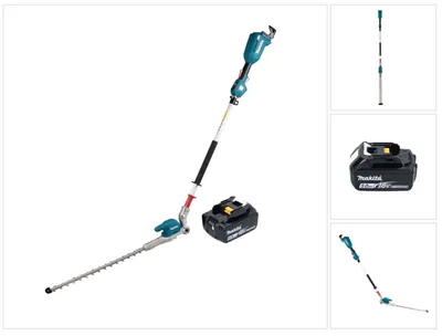 Obrázek produktu pro Akumulátorové nůžky na živý plot Makita DUN 500 WT 18 V 50 cm bezkartáčové + 1x akumulátor 5,0 Ah - bez nabíječky.