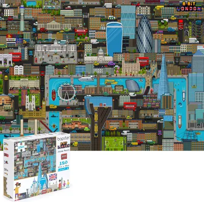 Produktbild von Bopster - City Map London Puzzle- 180 Stücke