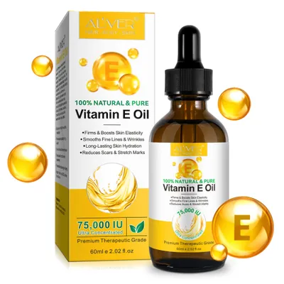 Immagine prodotto di Olio per il viso Olio per la pelle Olio alla vitamina E Riduzione delle cicatrici 75.000 UI, 1x 60ml
