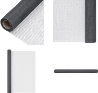 Produktbild von vidaXL Fliegengitter Fiberglas 100x500 cm Grau - Fliegengitter - Fliegennetz - Insektenschutz - Mückenschutz