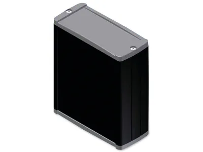 Produktbild von TEKO Gehäuse, TEKAL 21.29, Aluminium , Schwarz, 100 x 85,8 x 36,9 mm, Tekal 2