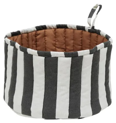 Produktbild von OYOY Toppu Bread Basket L301161 Brotkorb reversible aus Baumwolle wendbarer Stoffkorb für Brot Brötchen Gebäck skandinavisch