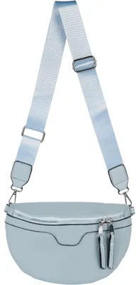Produktbild von styleBREAKER Damen Halbmond Umhängetasche Kunstleder, Hellblau