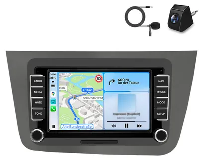 Obrázok produktu pre Autorádio GPS Navi Wifi pre Seat Altea 2004-2015 Seat Toledo 2004-2009 Carplay +Kam Android 2+64GB DAB+