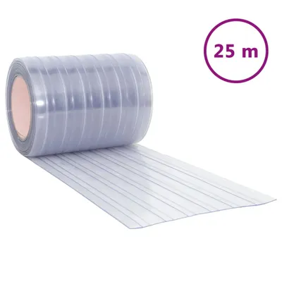 Zdjęcie produktu dla vidaXL Kurtyna drzwiowa przezroczysta 300x2,6 mm 25 m PVC