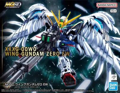 Box art for a model kit of the Wing Gundam Zero EW.