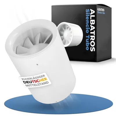 Rohrventilator 100 mm, leise, leistungsstark, für Bad, Küche, Wohnzimmer