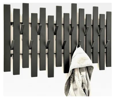 Produktbild von Wandgarderobe Schwarz Metall Modern