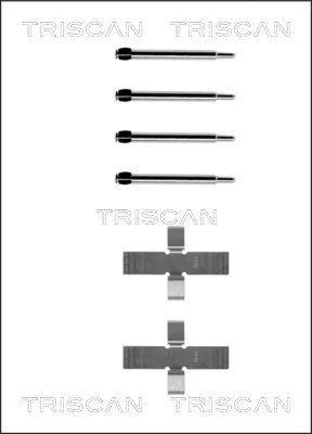 Produktbild von TRISCAN 8105 101288 Zubehörsatz Scheibenbremsbelag für VW 411,412 passend für MERCEDES-BENZ Stufenheck (W123) S-Klasse Limousine (W126) SL (R107)