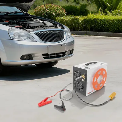 Produktbild von Tragbarer Luftkompressor - PCP Kompressor - 350 W - Elektrisch - Mit Öl- und Wasserabscheider -